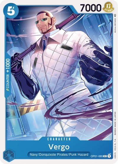 Vergo Romance Dawn One Piece card