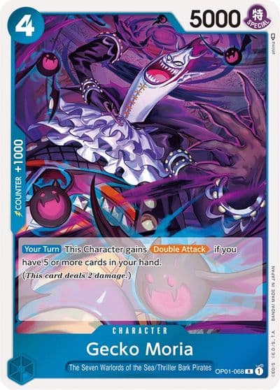 Gecko Moria Romance Dawn One Piece card
