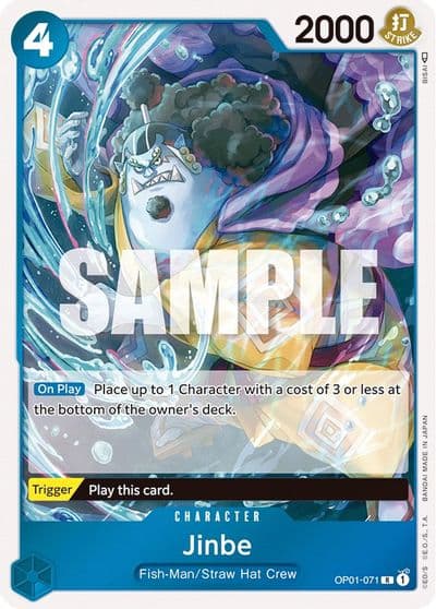 Jinbe 071 Romance Dawn One Piece card