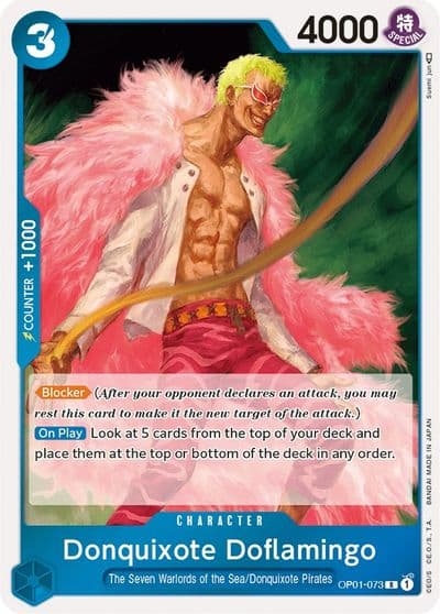 Donquixote Doflamingo 073 Romance Dawn One Piece card