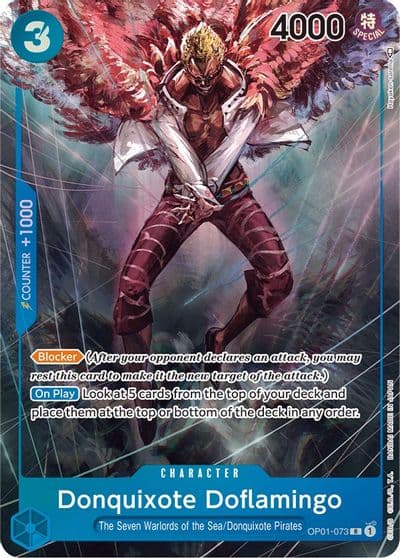 Donquixote Doflamingo 073 Parallel Romance Dawn One Piece card