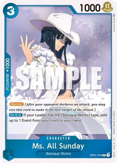 Ms All Sunday Romance Dawn One Piece card