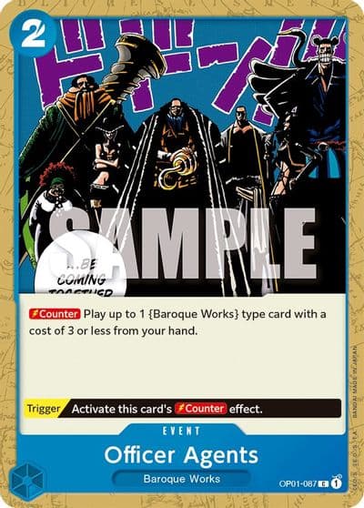 Officer Agents Romance Dawn One Piece card