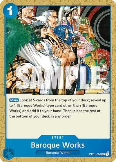 Baroque Works Romance Dawn One Piece card