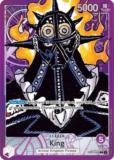 King 091 Parallel Romance Dawn One Piece card