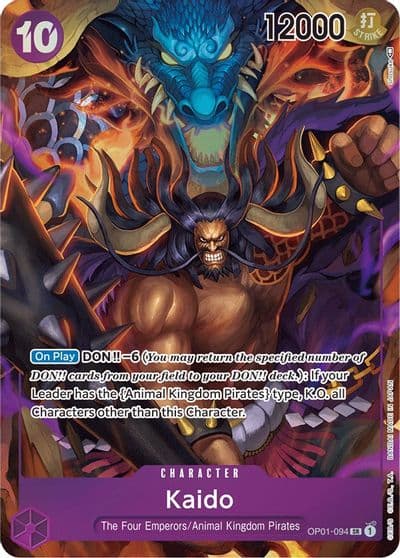 Kaido 094 Parallel Romance Dawn One Piece card