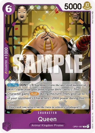 Queen Romance Dawn One Piece card