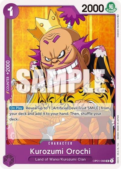 Kurozumi Orochi Romance Dawn One Piece card