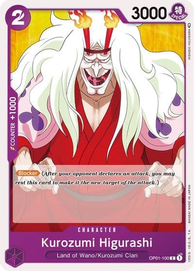 Kurozumi Higurashi Romance Dawn One Piece card