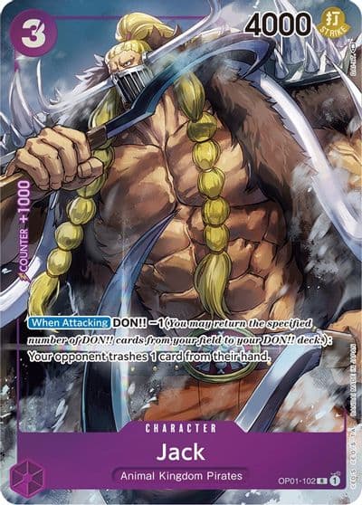 Jack Parallel Romance Dawn One Piece card