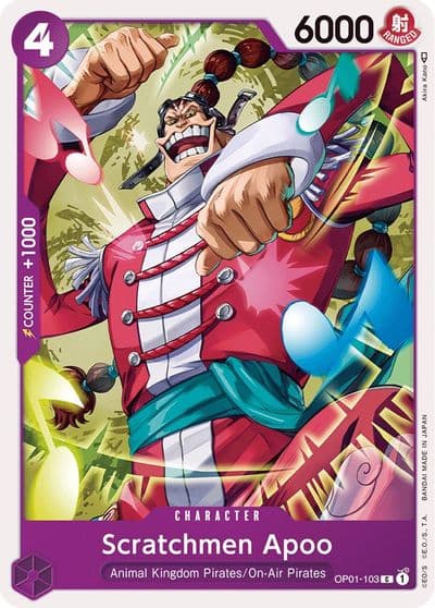 Scratchmen Apoo Romance Dawn One Piece card
