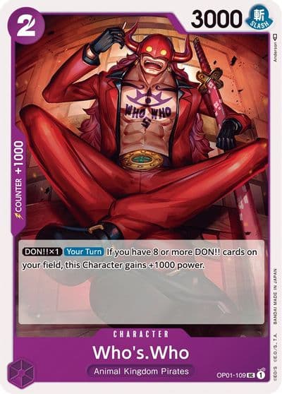 WhosWho Romance Dawn One Piece card