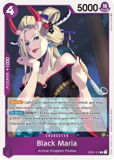 Black Maria Romance Dawn One Piece card