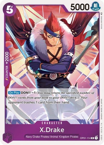 XDrake 114 Romance Dawn One Piece card