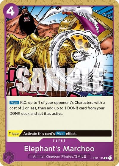 Elephants Marchoo Romance Dawn One Piece card