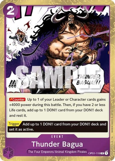 Thunder Bagua Romance Dawn One Piece card