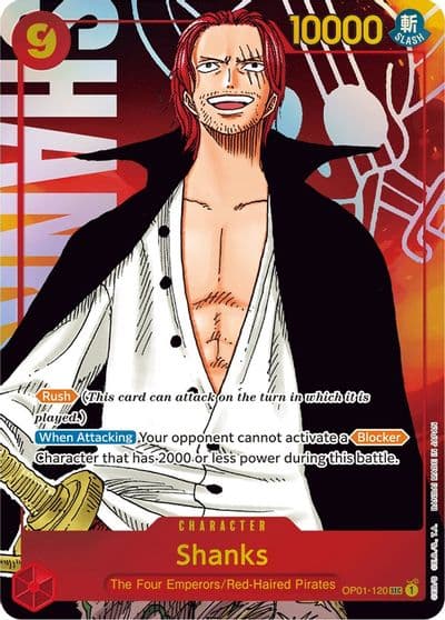 Shanks Parallel Romance Dawn One Piece card
