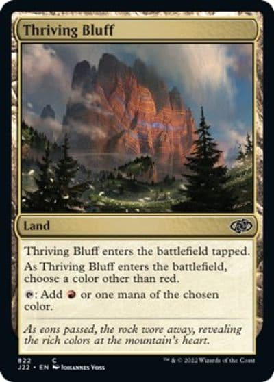 Thriving Bluff Jumpstart 2022 Magic card