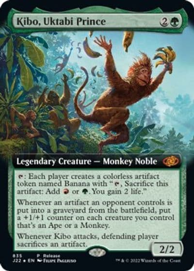 Kibo Uktabi Prince Extended Art Launch Party & Release Event Promos Magic card