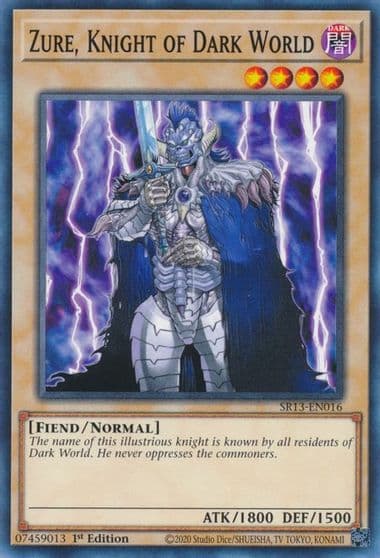 Zure Knight of Dark World Structure Deck: Dark World Yu-Gi-Oh! card