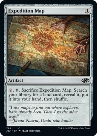 Expedition Map Jumpstart 2022 Magic card