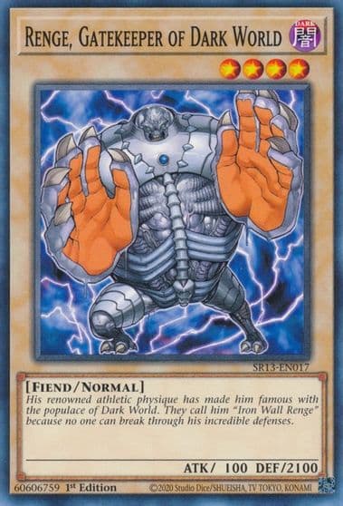 Renge Gatekeeper of Dark World Structure Deck: Dark World Yu-Gi-Oh! card