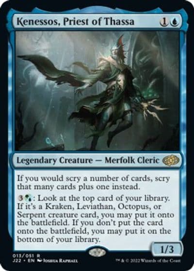 Kenessos Priest of Thassa Jumpstart 2022 Magic card