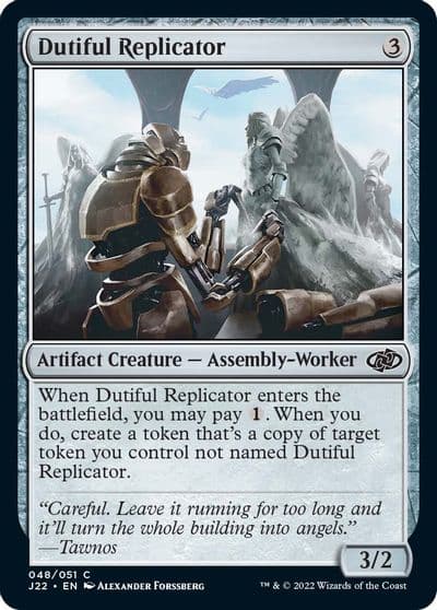 Dutiful Replicator Jumpstart 2022 Magic card