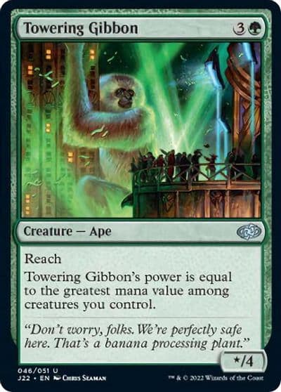 Towering Gibbon Jumpstart 2022 Magic card