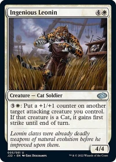 Ingenious Leonin Jumpstart 2022 Magic card