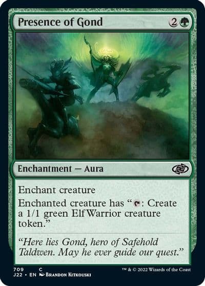 Presence of Gond Jumpstart 2022 Magic card
