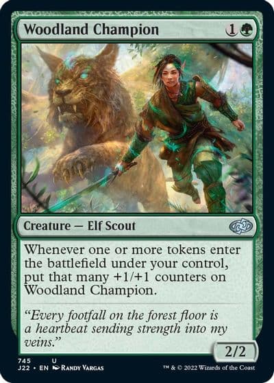 Woodland Champion Jumpstart 2022 Magic card