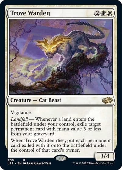 Trove Warden Jumpstart 2022 Magic card