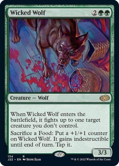 Wicked Wolf Jumpstart 2022 Magic card