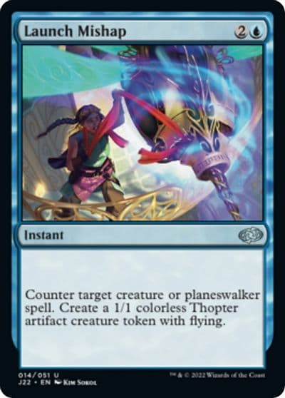 Launch Mishap Jumpstart 2022 Magic card