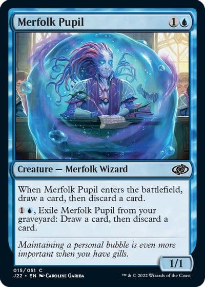 Merfolk Pupil Jumpstart 2022 Magic card