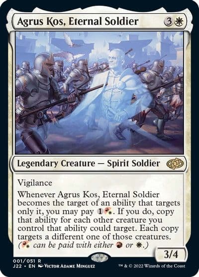 Agrus Kos Eternal Soldier Jumpstart 2022 Magic card