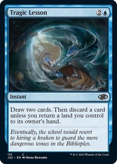 Tragic Lesson Jumpstart 2022 Magic card