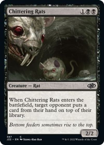 Chittering Rats Jumpstart 2022 Magic card