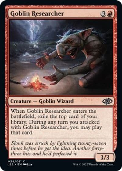Goblin Researcher Jumpstart 2022 Magic card