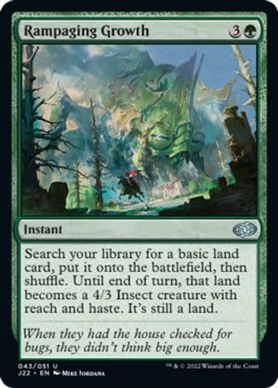 Rampaging Growth Jumpstart 2022 Magic card