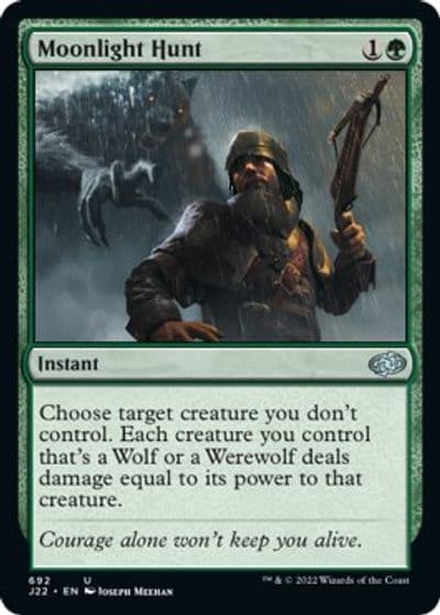 Moonlight Hunt Jumpstart 2022 Magic card