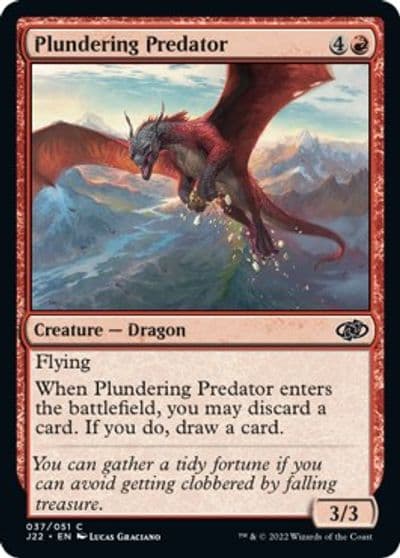 Plundering Predator Jumpstart 2022 Magic card