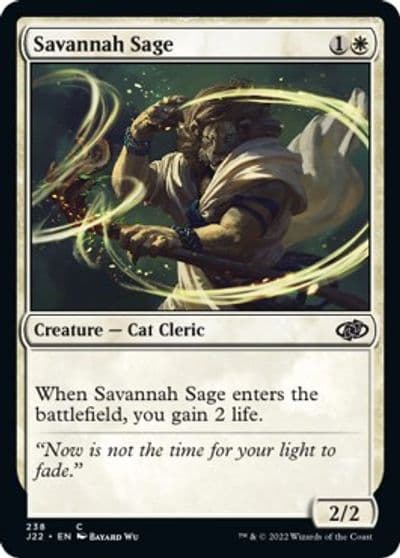 Savannah Sage Jumpstart 2022 Magic card