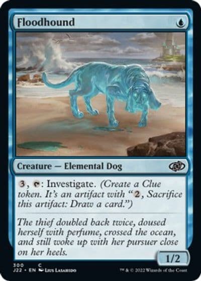 Floodhound Jumpstart 2022 Magic card