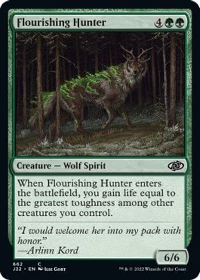 Flourishing Hunter Jumpstart 2022 Magic card