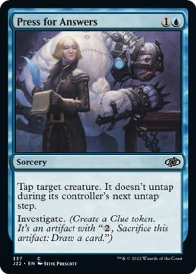 Press for Answers Jumpstart 2022 Magic card