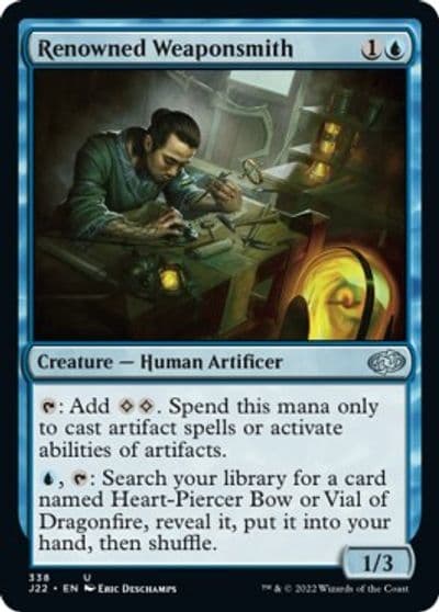 Renowned Weaponsmith Jumpstart 2022 Magic card