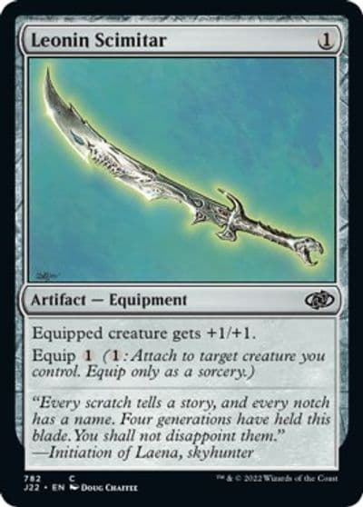 Leonin Scimitar Jumpstart 2022 Magic card