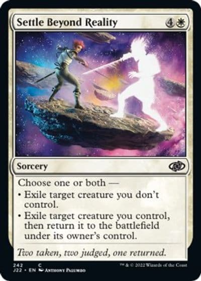 Settle Beyond Reality Jumpstart 2022 Magic card